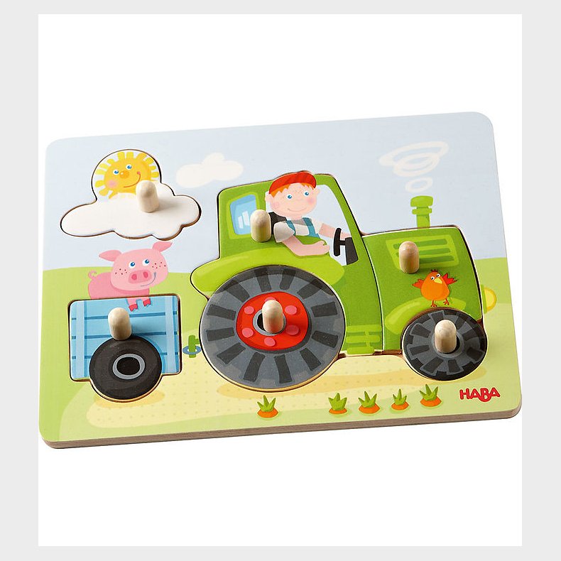 HABA Puslespil - 6 Brikker - Tr - Peter's Farm