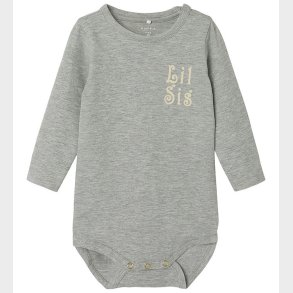Name It Body l/ - NbfLaby - Grey Melange