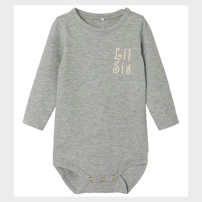 Name It Body l/ - NbfLaby - Grey Melange