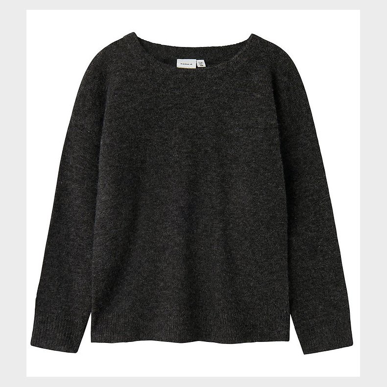 Name It Bluse - Strik - NkmTalils - Dark Grey Melange