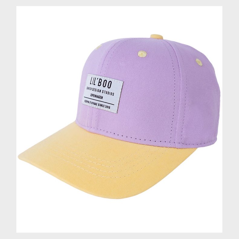 Lil' Boo Copenhagen Kasket - Organic Block Snapback - Purple/Yel