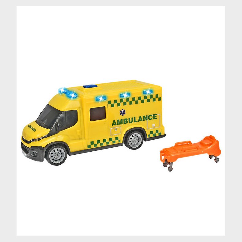 Dickie Toys Ambulance - Iveco - Lys/Lyd