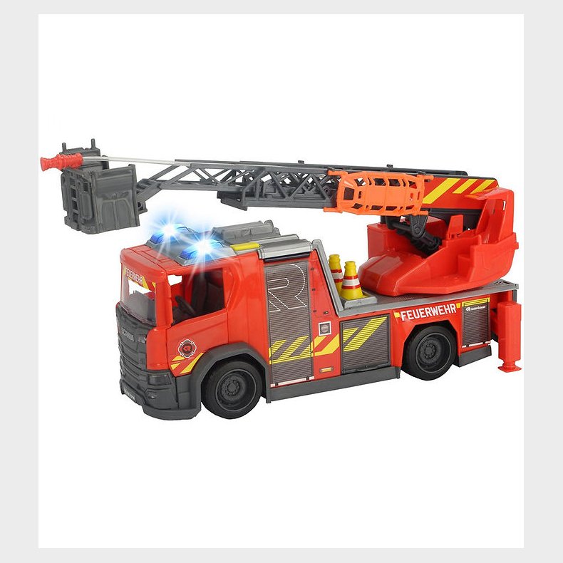 Dickie Toys Brandbil - Scania Fire Patrol - Lys/Lyd