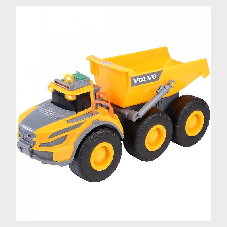 Dickie Toys Arbejdsbil - Volvo Articulated Hauler - Lys/Lyd