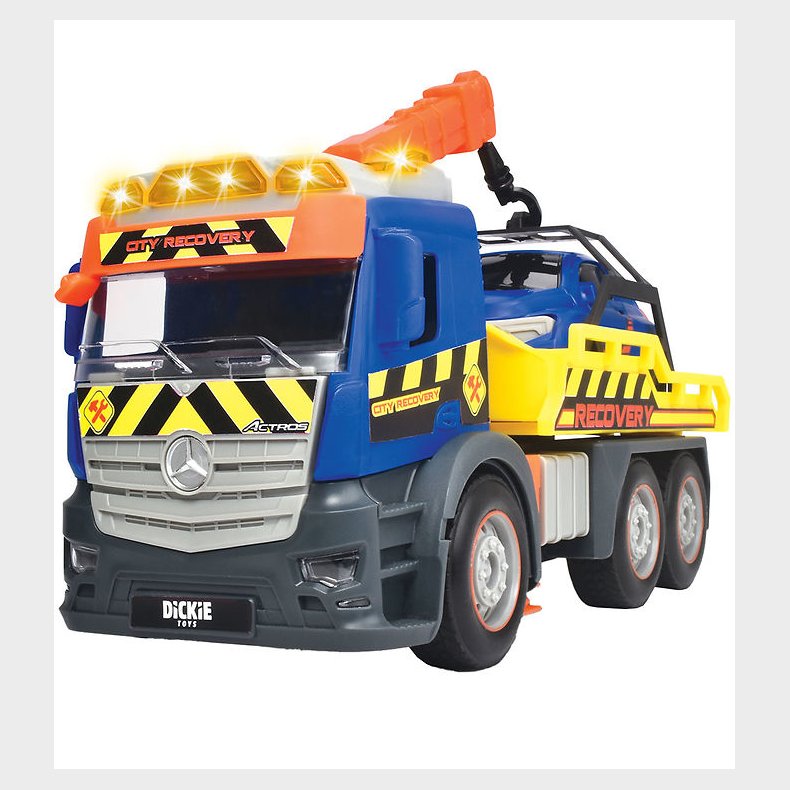 Dickie Toys Lastbil - Action Truck - Recovery - Lys/Lyd