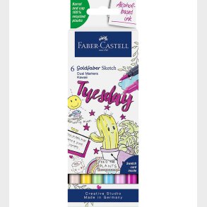 Faber-Castell Tusser - Goldfaber Sketch Marker Kwaii - 6 stk