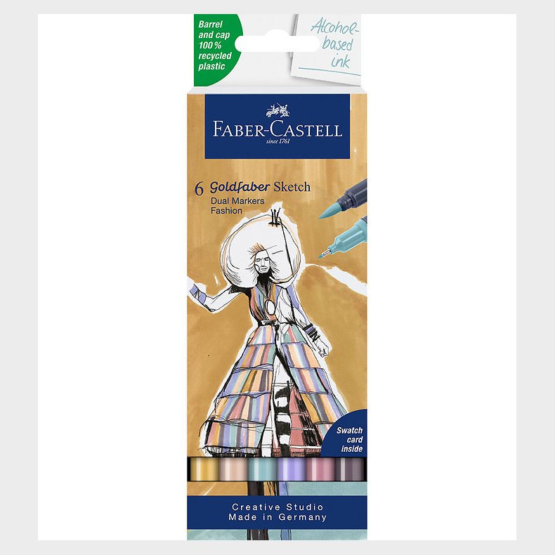 Faber-Castell Tusser - Goldfaber Sketch Marker Pashion - 6 stk