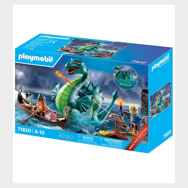 Playmobil - Viking m. S Monster - 71830 - 40 Dele