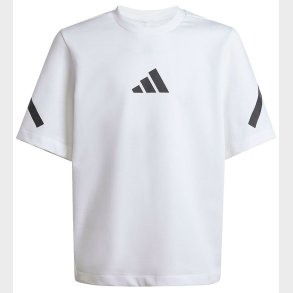 adidas Performance T-Shirt - J ZNE TEE - Hvid/Sort