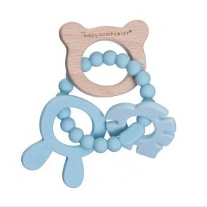 Teddykompaniet  Silikone &  tr Bidering, Teal