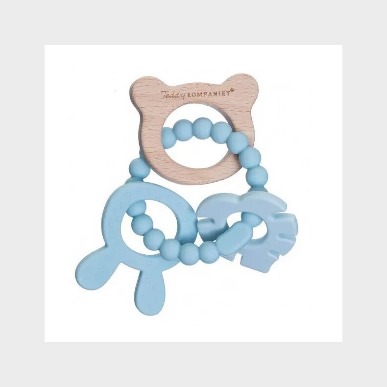 Teddykompaniet  Silikone &  tr Bidering, Teal