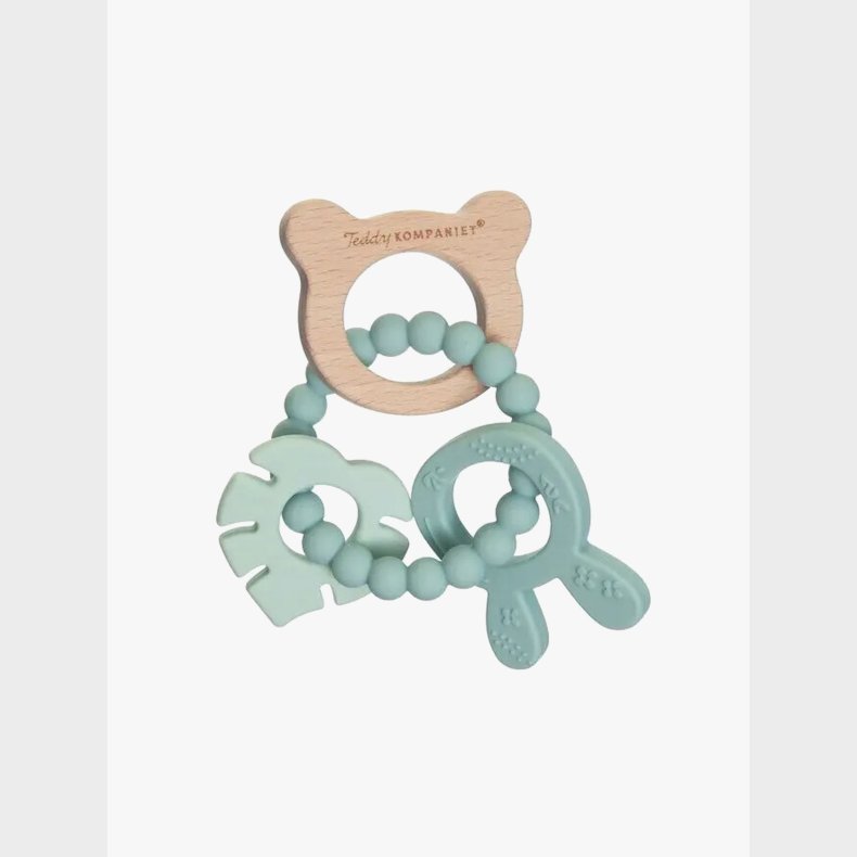 Teddykompaniet  Silikone &  tr� Bidering, Lindeblomstgr�n