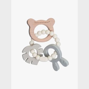 Teddykompaniet  Silikone &  tr� Bidering, Creme