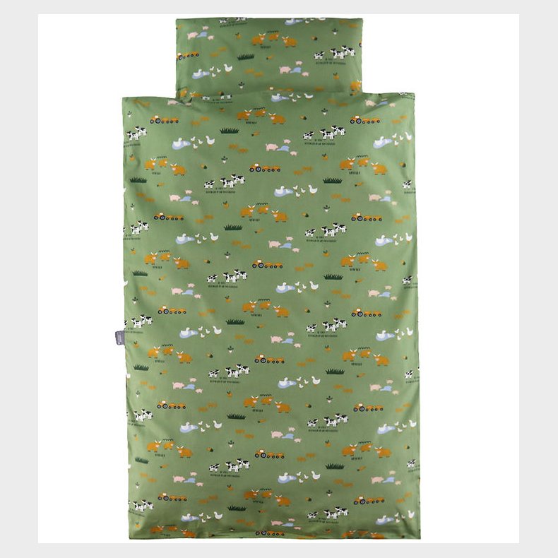 N�rgaard Madsens Senget�j - Baby - Gr�n m. Bondeg�rd