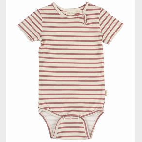 Petit Piao Body k/ - Sum - Withered Rose/Off White