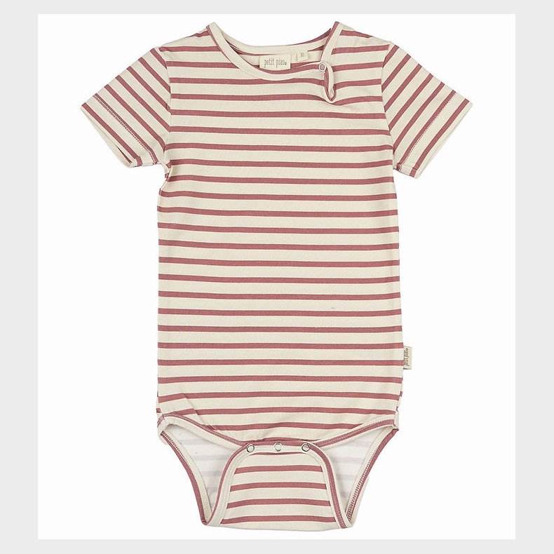 Petit Piao Body k/ - Sum - Withered Rose/Off White