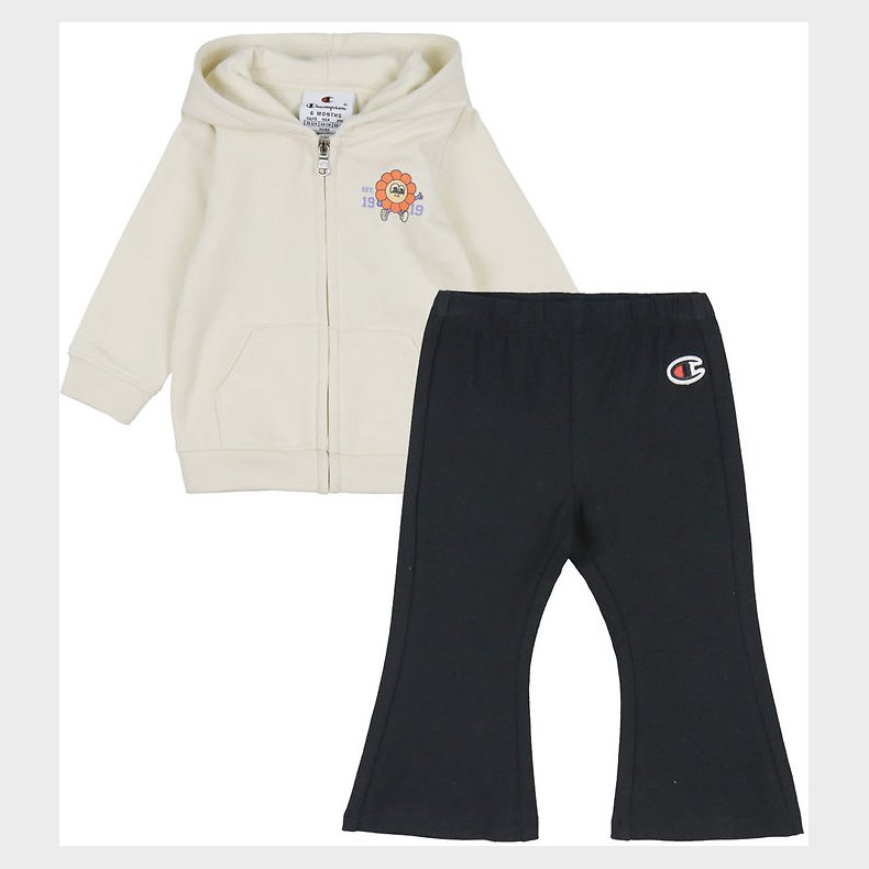 Champion St - Cardigan/Bukser - Off White/Sort