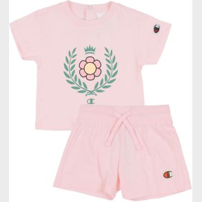 Champion St - T-shirt/Shorts - Pink m. Blomst