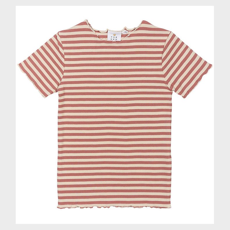 The New T-shirt - TnMoore - Rib - Old Rose Striped