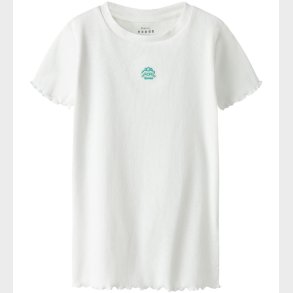 Name It T-shirt - NkfVivemma - Rib - Bright White/Striped Shell