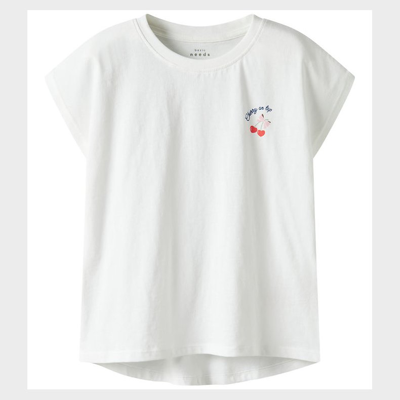 Name It T-Shirt - NkfVarutti - Bright White/Heart cherry