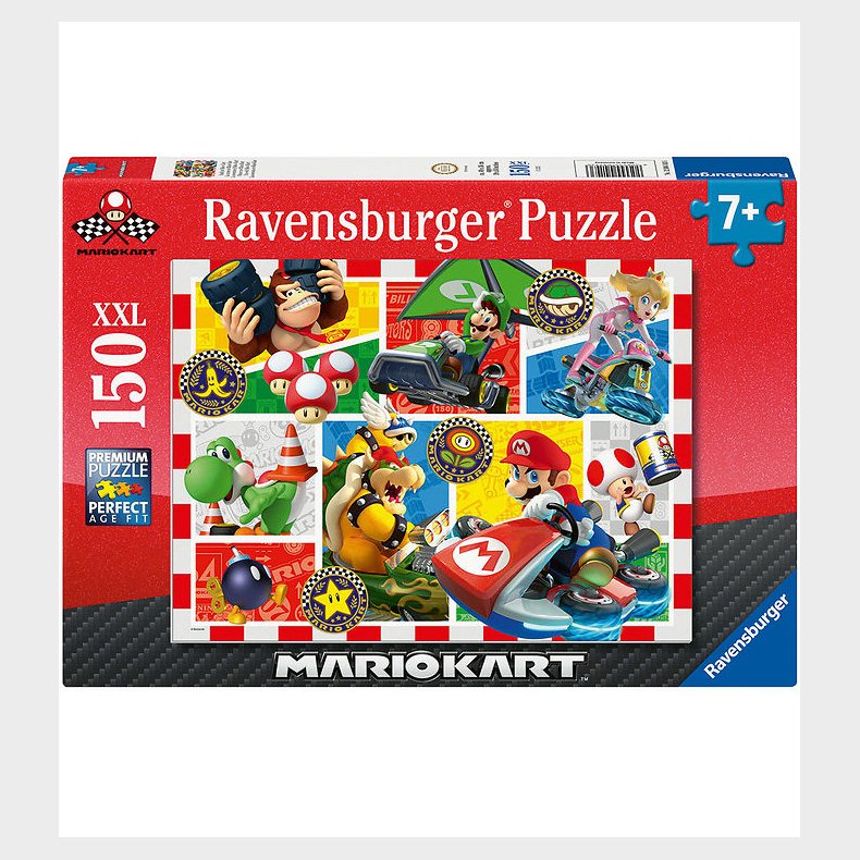 Ravensburger Puslespil - 150 Brikker - Mario Kart