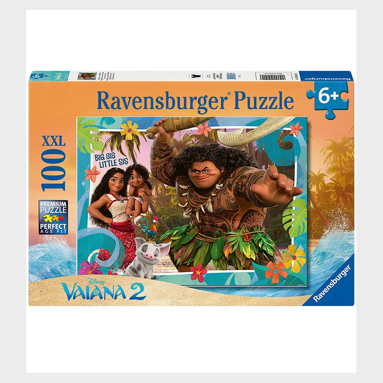 Ravensburger Puslespil - 100 Brikker - Disney Vaiana