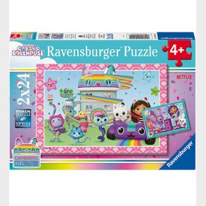 Ravensburger Puslespil - 2x24 Brikker - Gabby's Dollhouse