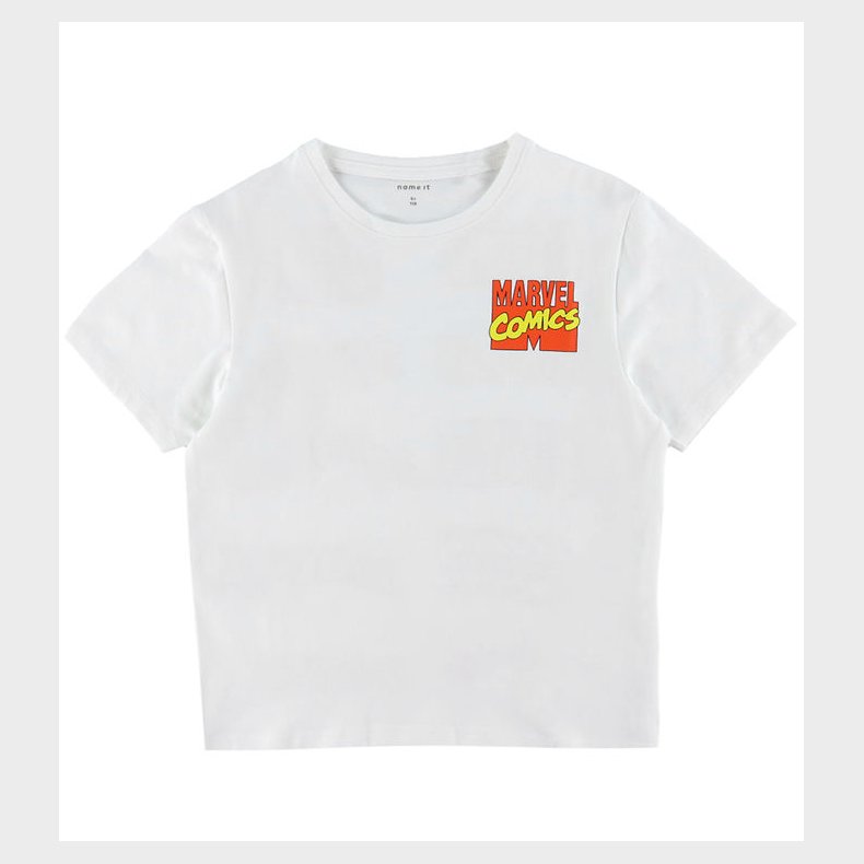 Name it t-shirt - NkmAdriel - Bright White m. Print