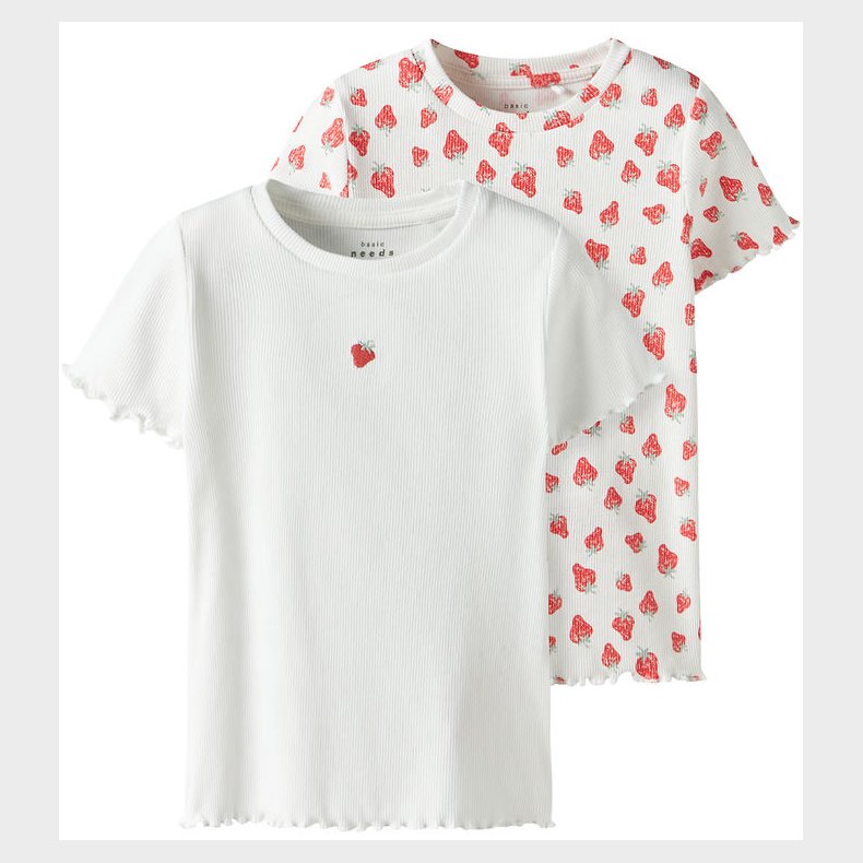 Name it T-Shirt - 2 Pak - NmfVemma - Bright White/Bright White