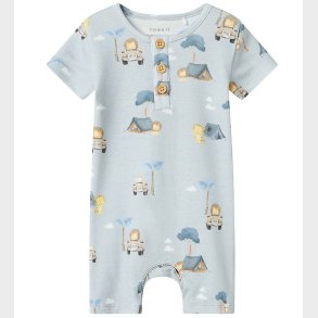 Name It Sommerdragt - NbmHelp - Pearl Blue m. Print