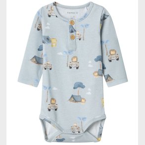 Name It Body l/ - NbmHelp - Pearl Blue m. Print