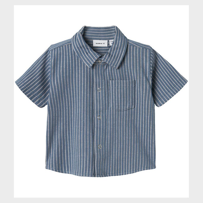 Name It Skjorte - NbmHelmar - Blue Mirage