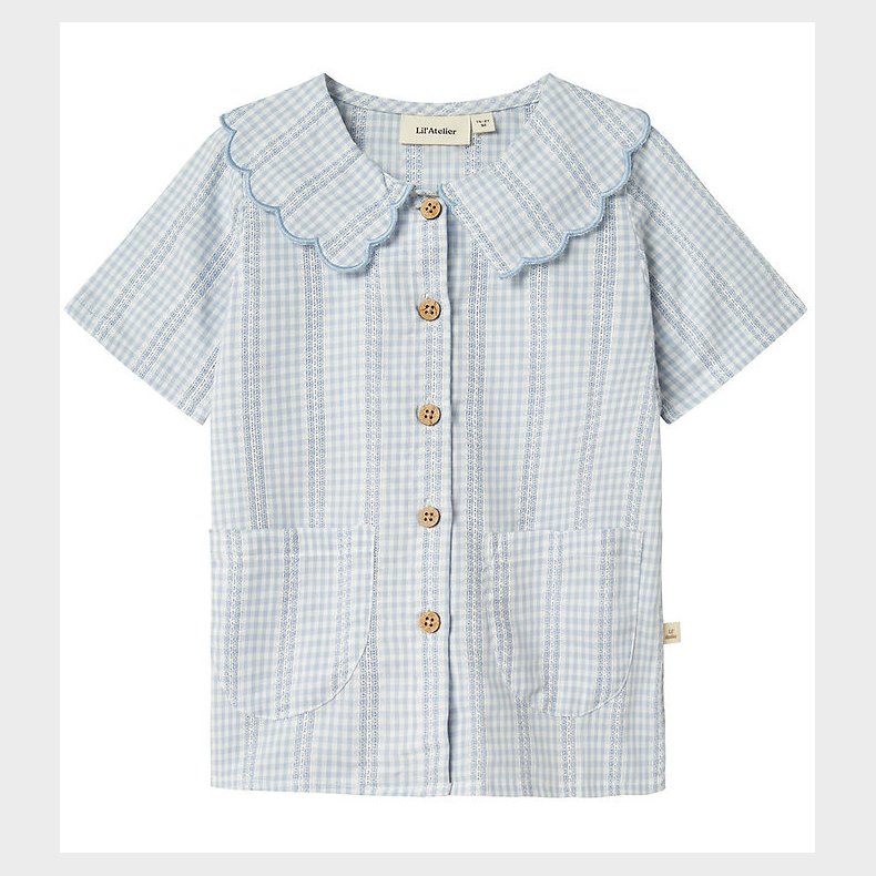 Lil Atelier T-shirt - NmfHazelle - Zen Blue