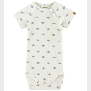 Lil Atelier Body k/ - Rib - NbmLavo - Coconut Milk/Paper Boat