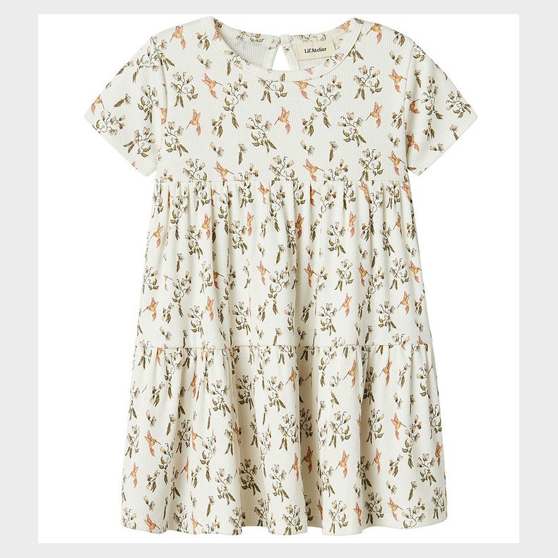 Lil Atelier Kjole - NmfLavo - Coconut Milk/Humming Bird