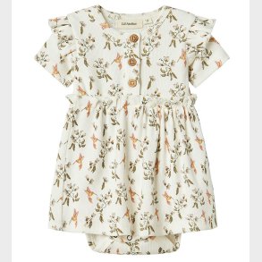 Lil Atelier Body Dress k/ - NbfLavo - Coconut Milk/Humming Bird