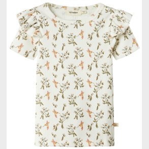 Lil Atelier T-shirt - NmfLavo - Coconut Milk/Humming Bird
