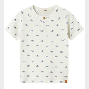 Lil Atelier T-shirt - NmmLavo - Coconut Milk/Paper Boat
