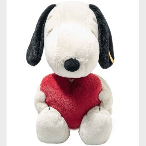 Steiff Bamse - 30cm - Snoopy Love - Hvid