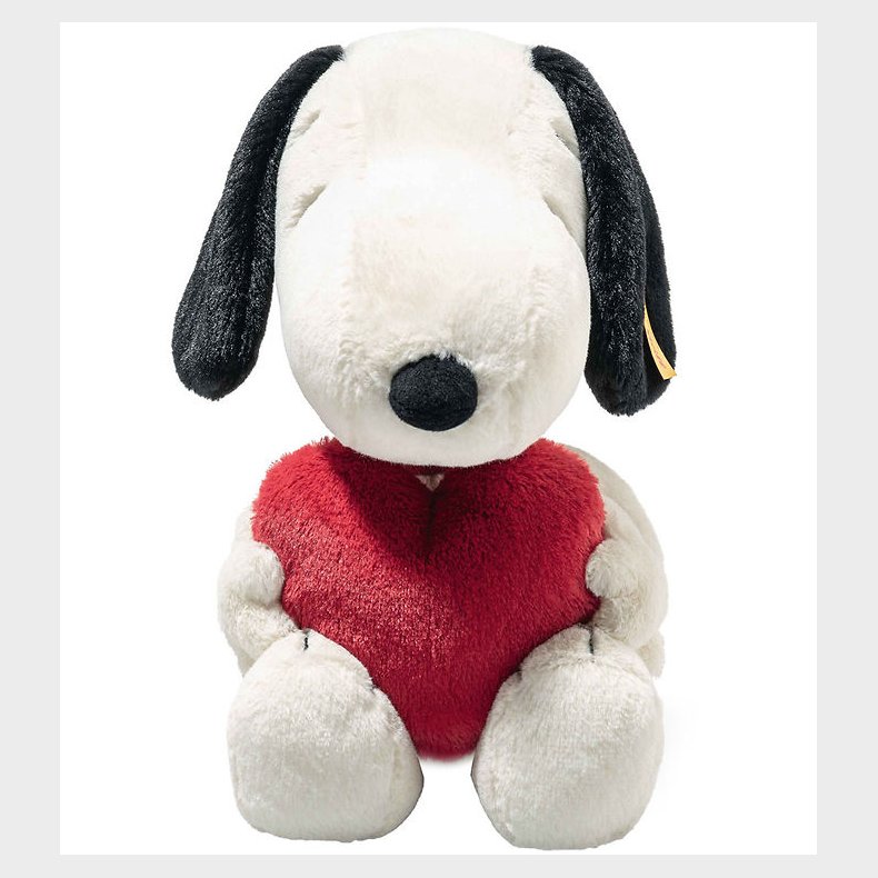 Steiff Bamse - 30cm - Snoopy Love - Hvid