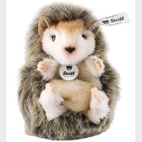Steiff Bamse - 10cm - Joggi Baby Hedgehog - Mrkebrun