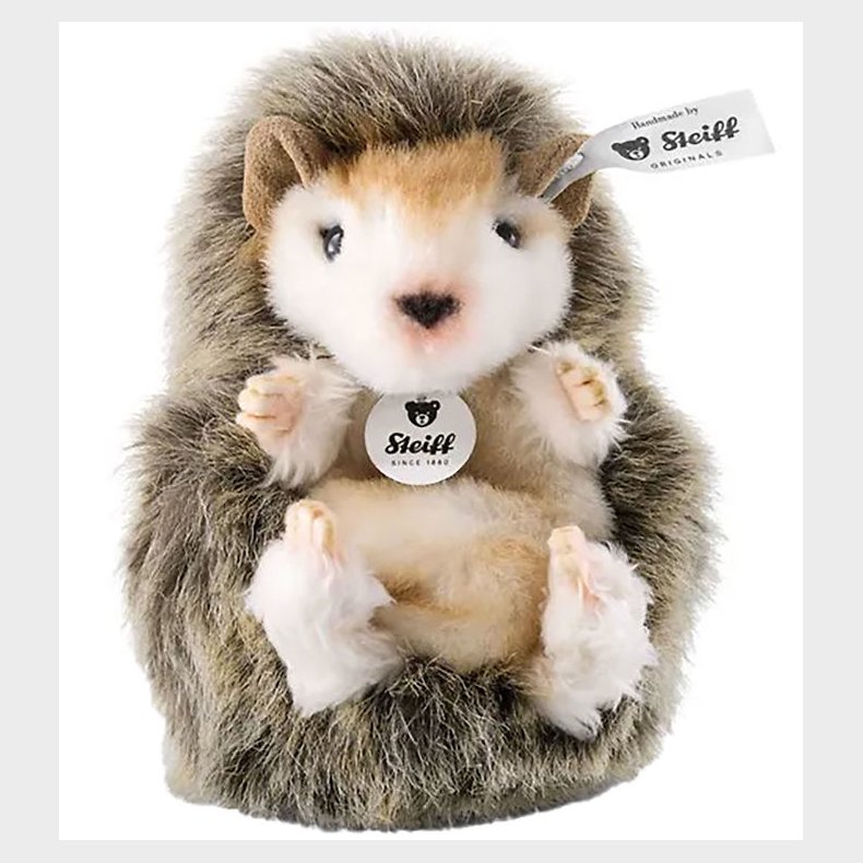 Steiff Bamse - 10cm - Joggi Baby Hedgehog - Mrkebrun