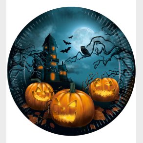 Decorata Party Paptallerkner - 8-pak - 23 cm - Halloween