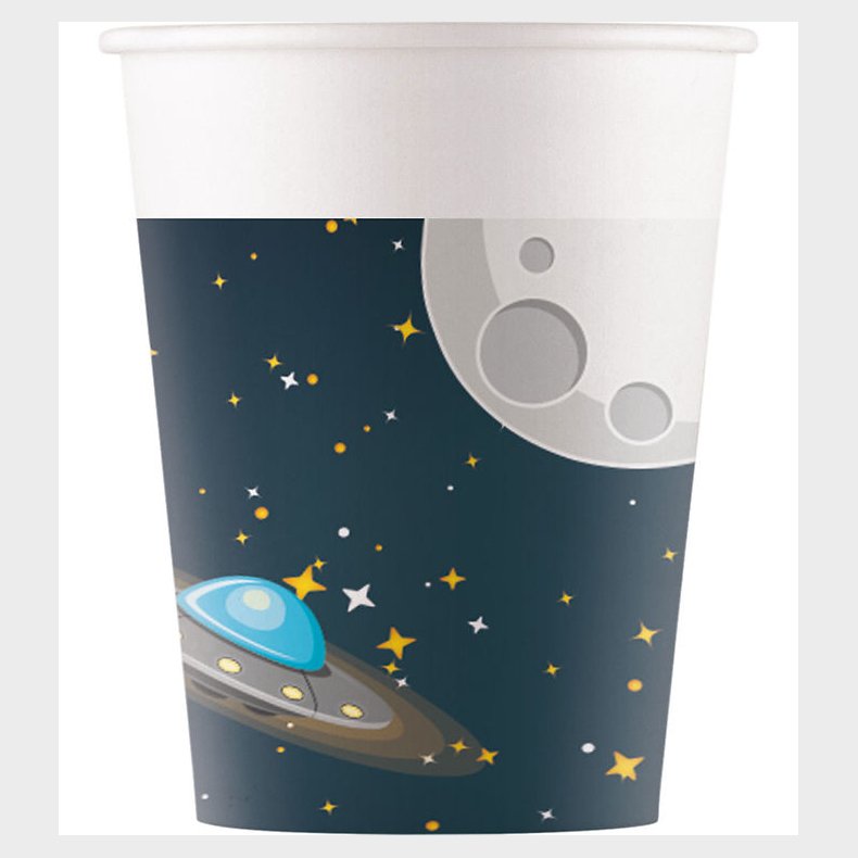 Decorata Party Papkrus - 8-pak - 200ml - Rocket Space