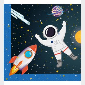 Decorata Party Servietter - 20-pak - 33x33 cm - Rocket Space