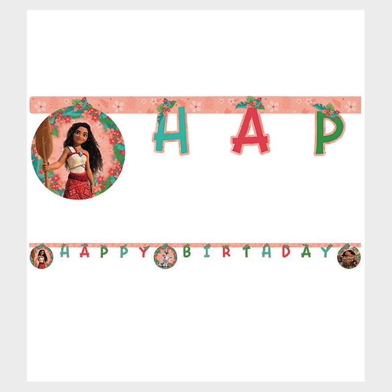 Decorata Party Happy Birthday Banner - Moana II