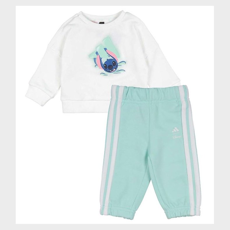 adidas Performance Sweatst - Stitch - I DY LS JOG - WHITE/SEFLA