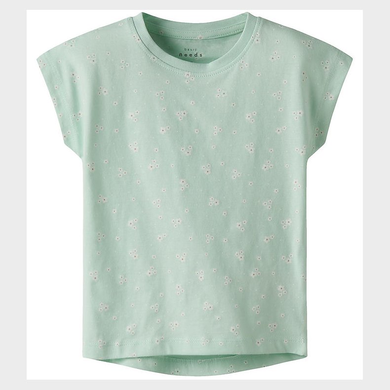 Name It T-shirt - NmfVigga - Honeydew/Flower