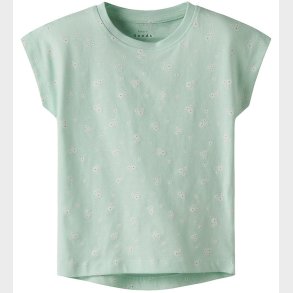 Name It T-shirt - NmfVigga - Honeydew/Flower